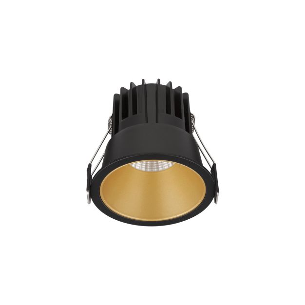 Nova Luce Luela - inbouwspot - Ø 85 mm - inbouwmaat 75 mm - 13W LED incl. - zwart en goud - 4000K