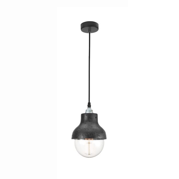 Nova Luce Alanzo - hanglamp - Ø 15 x 120 cm - zwart