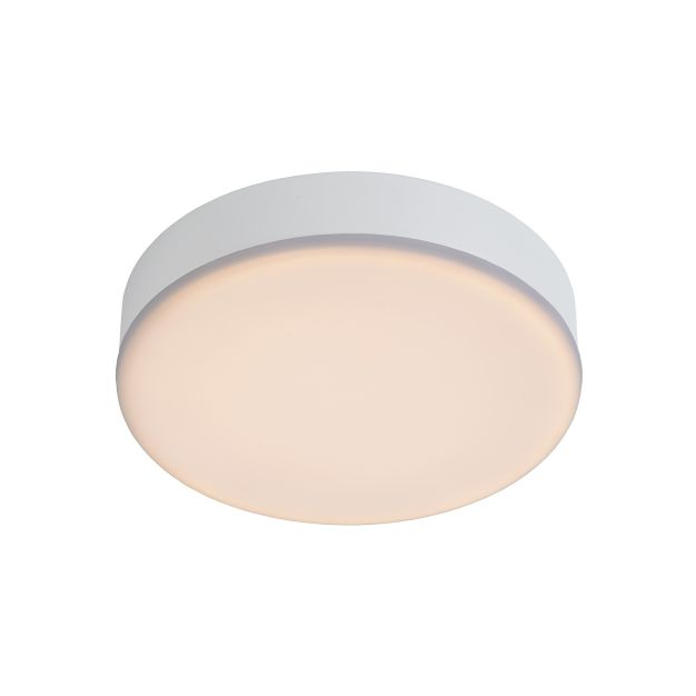 Lucide Ceres-LED - plafondlamp badkamer - Ø 21,5 x 5 cm - 30W dimbare LED incl. - IP44 - wit