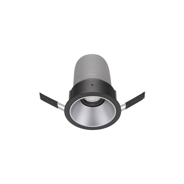 Nova Luce Homer - inbouwspot - Ø 85 mm - inbouwmaat 75 mm - 10W LED incl. - 24° lichtbundel - zwart met aluminium