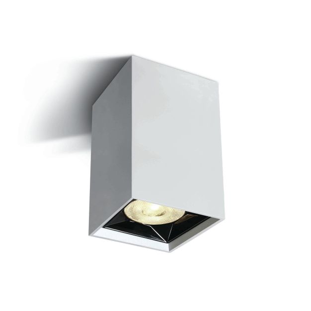 ONE Light Mirror Square Boxes - opbouwspot 1L - 4,9 x 4,9 x 8,2 cm - 6W LED incl. - wit