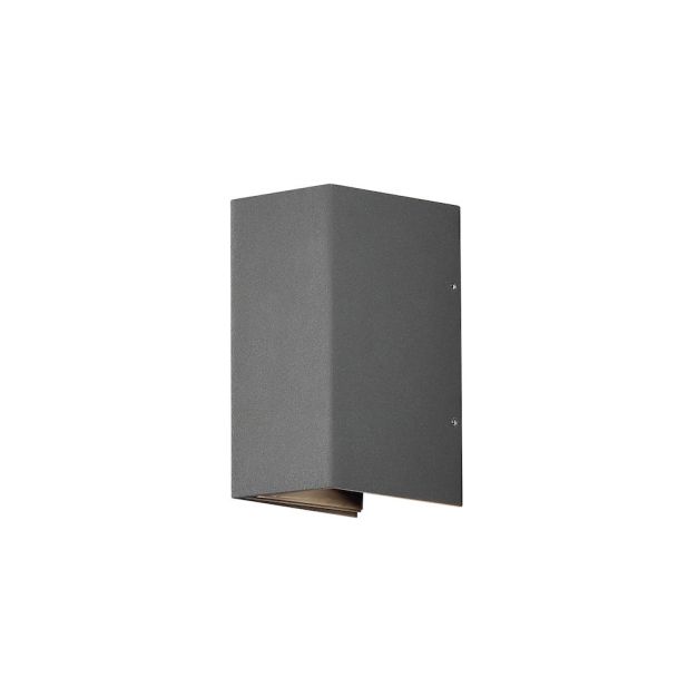 Konstsmide Cremona - wandverlichting met 2 regelbare lichtbundels - 11 x 17 x 8 cm - 6W LED incl. - IP54 - antraciet