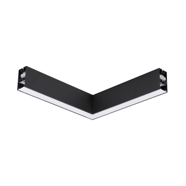 Nova Luce Dido - lineair verlichtingsprofiel - 34,5 x 3,8 x 7 cm - 20W LED incl. - zwart - witte lichtkleur