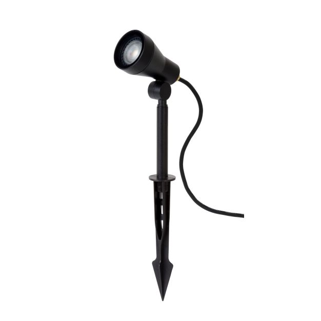 Lucide Spike - grondspot op piek - 6,5 x 10,8 x 42 cm - 5W LED incl. - IP54 - zwart