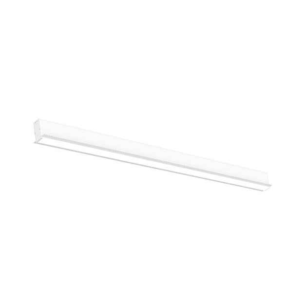 Nova Luce Gent - lineair verlichtingsprofiel voor inbouw - 120 x 7 x 7 cm - 40W LED incl. - wit - warmwitte lichtkleur