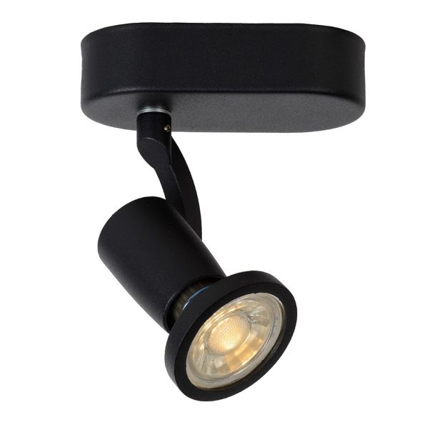 Lucide Jaster - opbouwspot - 11,7 x 6 x 15,5 cm - 5W LED incl. - zwart