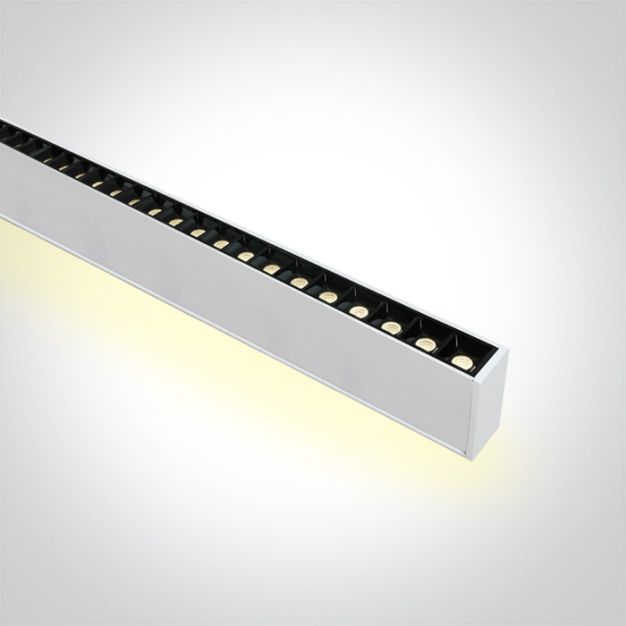 ONE Light LED Linear Profiles - hanglamp - 130 x 7 x 3,5 cm - 40W + 20W LED incl. - instelbare lichtkleur - wit