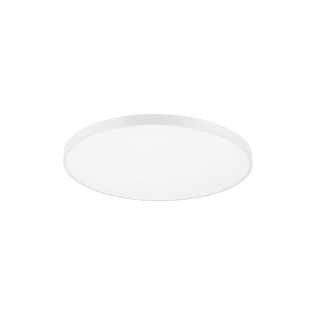 Nova Luce Perfect Profile - plafondlamp op afstandsbediening (excl.) - Ø 100 x 10 cm - 120W dimbare LED incl. - 2700K-6000K - wit