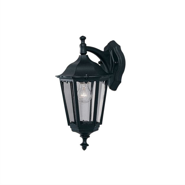 Searchlight Bel Aire - buiten wandverlichting - 25 x 44 cm - IP44 - zwart