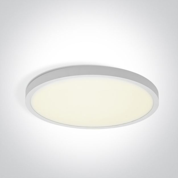 ONE Light Plafo - plafondlamp - Ø 40 x 2,5 cm - 32W LED incl. - wit