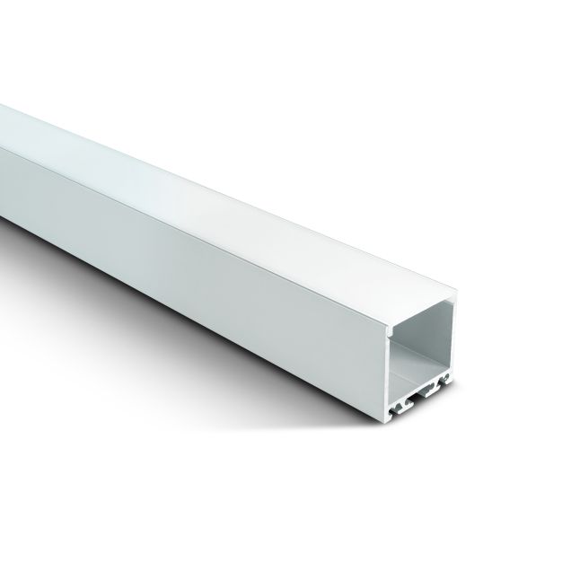 ONE Light Surface/Suspended Wide Profiles External Driver - profiel - 3,5 x 3,5 cm - 200 cm lengte - wit