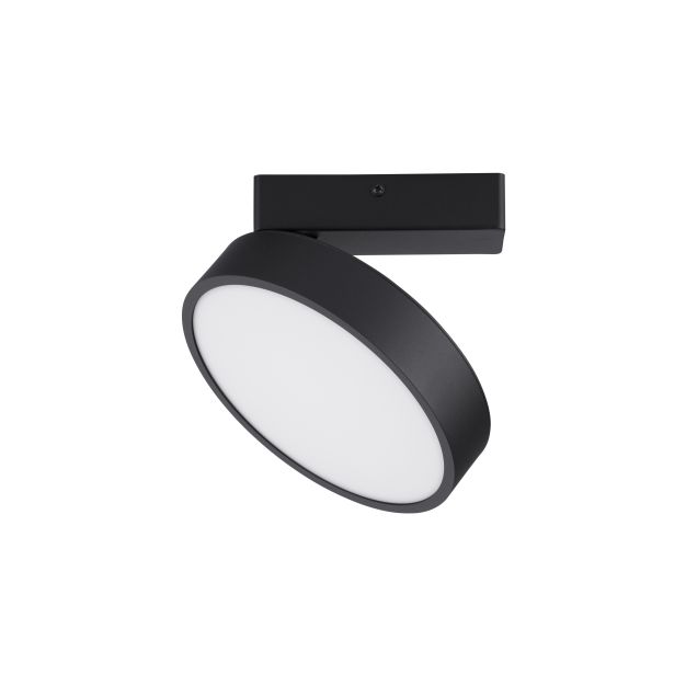 Nova Luce Perfect Profile - plafondlamp - Ø 20 x 9,5 cm - 20W dimbare LED incl. - zwart