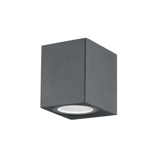 Nova Luce Nero - buiten wandverlichting - 6,7 x 8 x 8 cm - IP54 - donkergrijs