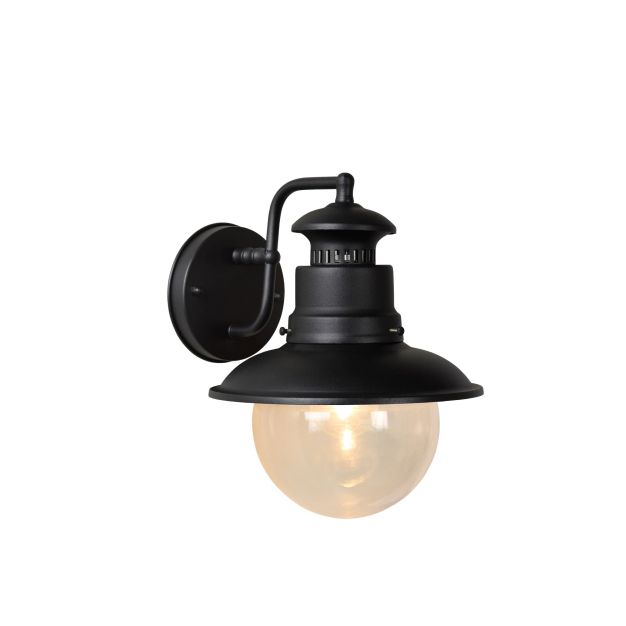 Lucide Figo - buiten wandverlichting - 21,5 x 24 x 26,8 cm - IP44 - zwart