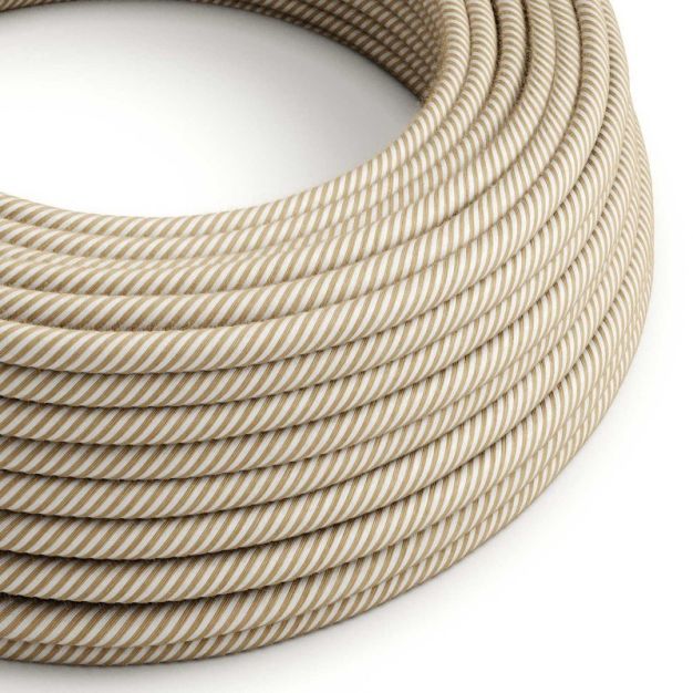 Creative Cables - textielsnoer - per 100 cm - jute en katoen