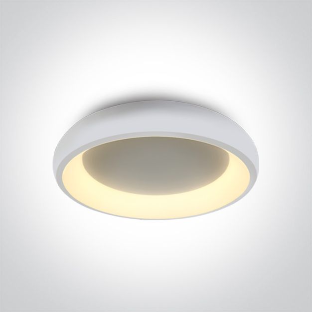 ONE Light LED Decorative - plafondverlichting - Ø 40 x 8,5 cm - 30W LED incl. - wit - instelbare lichtkleur