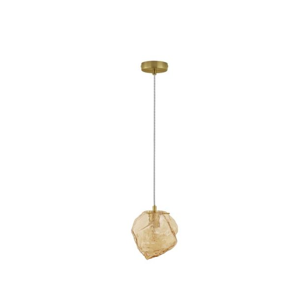 Nova Luce Odell - hanglamp - Ø18 x 120 cm - goud