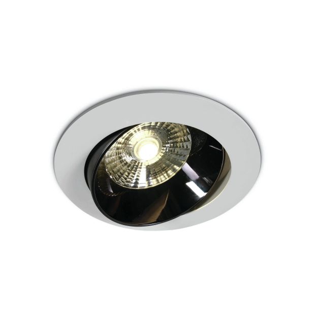 ONE Light Dark Mirror Reflector - inbouwspot - Ø 160 mm, Ø 140 mm inbouwmaat - 20W LED incl. - wit