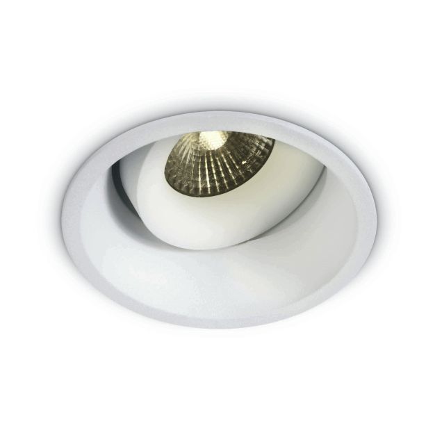 ONE Light COB Outdoor/Bathroom - inbouwspot - Ø 91 mm, Ø 83 mm inbouwmaat - 7W dimbare LED incl. - IP54 - wit