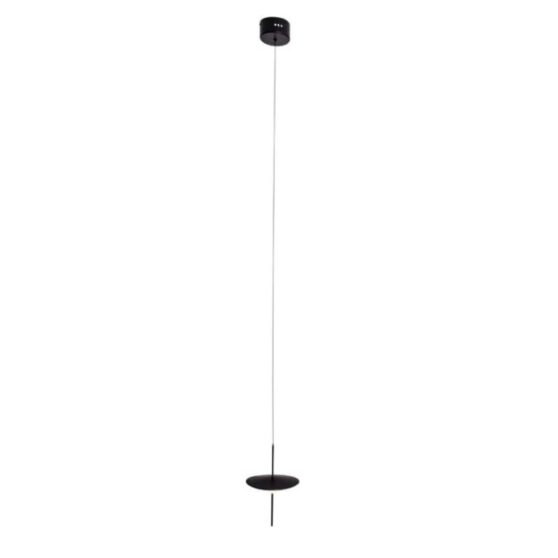 Maxlight Cone - hanglamp - Ø 18 x 165 cm - 12W LED incl. - zwart