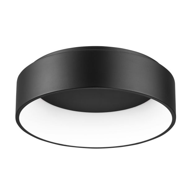 Nova Luce Rando - plafondverlichting - Ø 45 x 11 cm - 30W dimbare LED incl. - zwart (laatste stuk!)