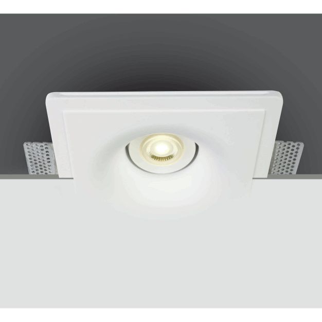 ONE Light Trimless GU10 Range - inbouwspot - 205 x 205 mm, 207 x 207 mm inbouwmaat - wit