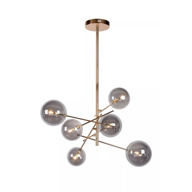 Lucide Alara - hanglamp - Ø 72 x 116 cm - goud