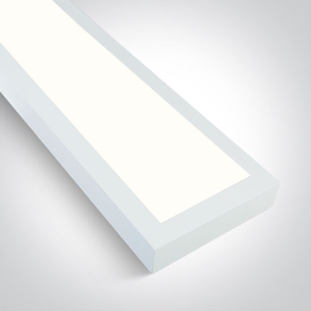 ONE Light LED Aluminium Panel Range - plafondverlichting - 120 x 15 x 4,2 cm - 30W LED incl. - wit