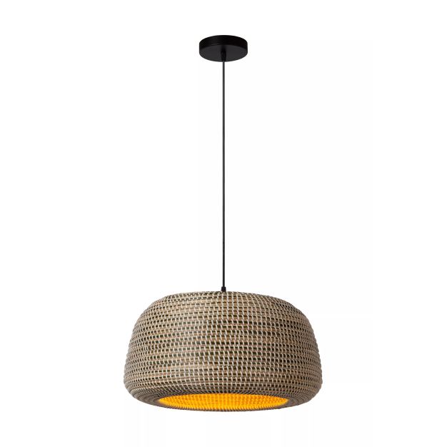 Lucide Maduka - hanglamp - Ø 47 x 127,5 cm - bruin