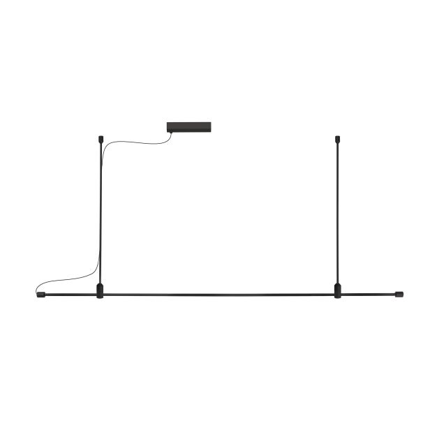 Nova Luce Grammi - magnetisch railsysteem - 150 x 120 cm - zwart