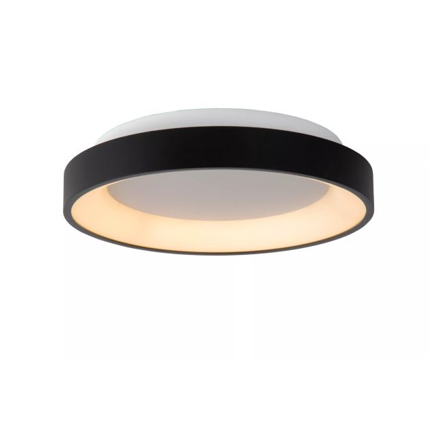 Lucide Vidal - plafondverlichting - Ø 28 x 6 cm - 21W LED incl. - zwart