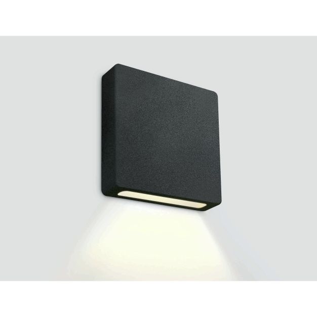 ONE Light Dark Light Step Series - inbouw wandverlichting - 5 x 4 x 5 cm - 2W dimbare LED incl. - IP65 - zwart