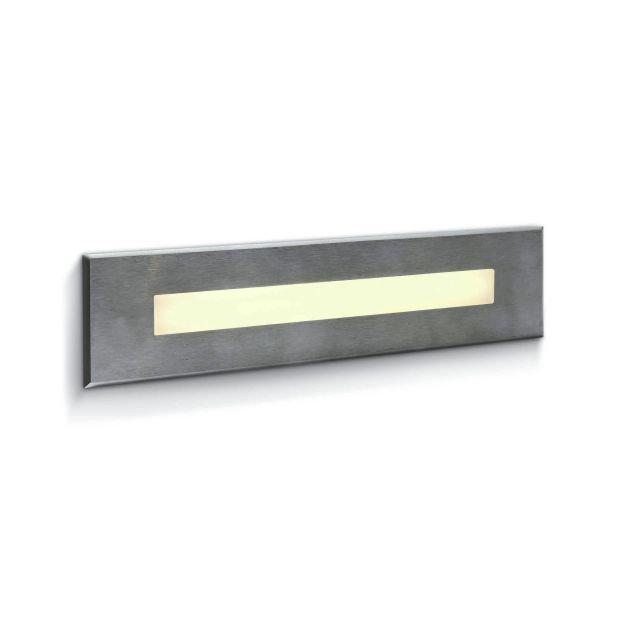 ONE Light Wall Recessed Pro Range - inbouw wandverlichting - 27 x 6,7 x 6,3 cm - 10W LED incl. - IP65 - roestvrij staal