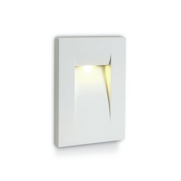 ONE Light Outdoor Dark Light Wall Recessed - inbouw wandverlichting - 7,5 x 6,5 x 10,7 cm - 3,6W LED incl. - IP65 - wit