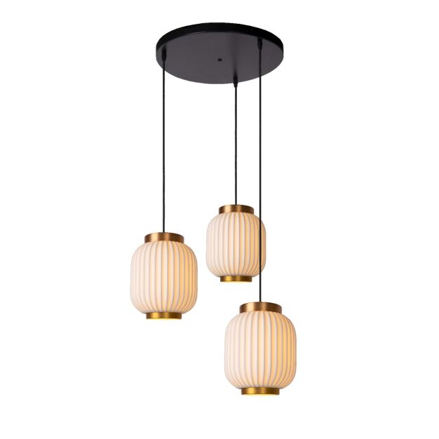 Lucide Gosse - hanglamp - 40 x 40 x 170 cm - wit