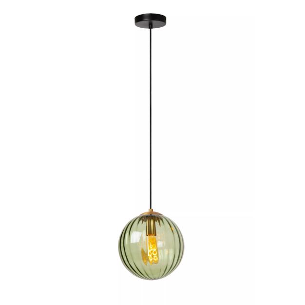 Lucide Monsaraz - hanglamp - Ø 25 x 161 cm - groen