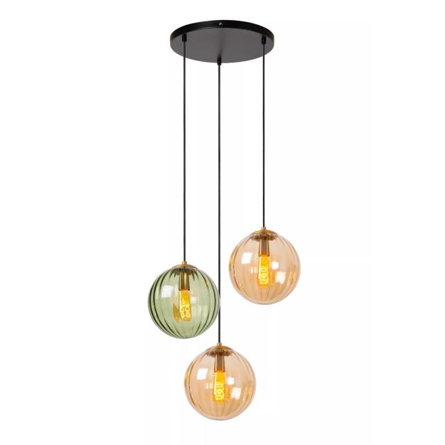 Lucide Monsaraz - hanglamp - Ø 35 x 150 cm - multicolor