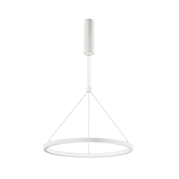 Nova Luce Empatia - hanglamp - Ø 60 x 120 cm - 35W dimbare LED incl. - zandwit