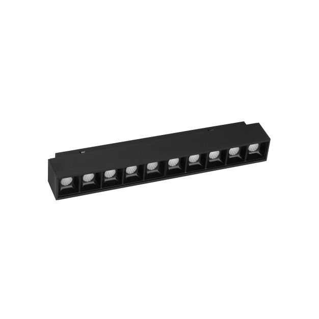 Nova Luce Zano - voor een magnetisch railsysteem - 27 x 3,5 x 5 cm - 15W dimbare LED incl. - zandzwart