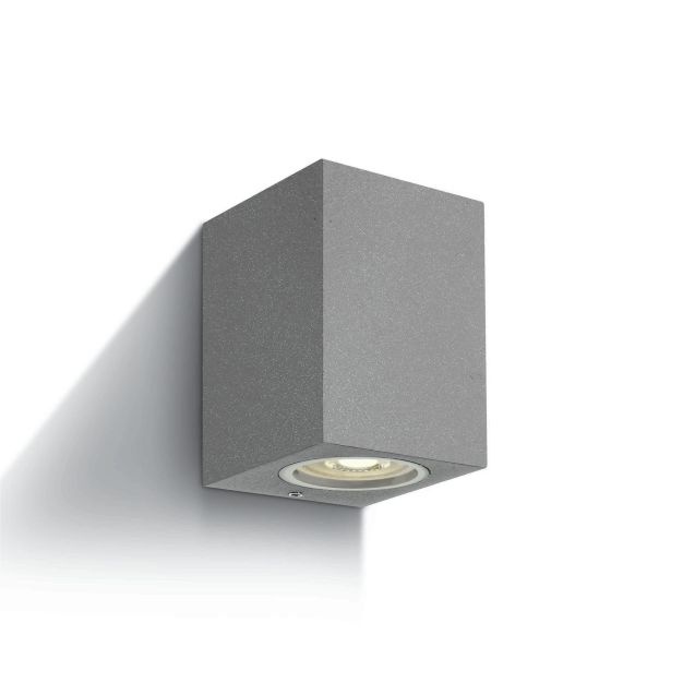 ONE Light GU10 Outdoor Cube Lights - buiten wandverlichting - 7 x 7,7 x 10 cm - IP65 - grijs