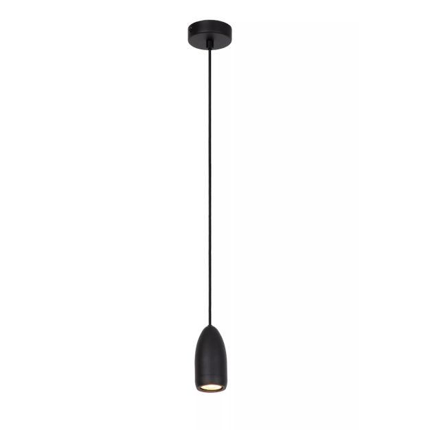 Lucide Evora - hanglamp - Ø 10 x 146 cm - zwart