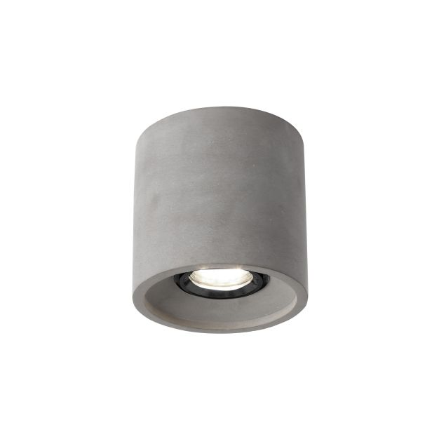 Nova Luce Sintra - opbouwspot 1L - Ø 13 x 15 cm - grijs beton