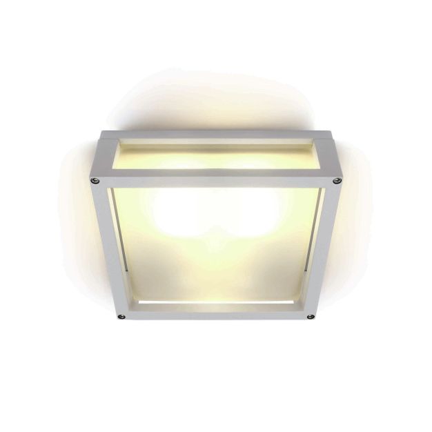 ONE Light Outdoor E27 Square - buiten plafond/wandverlichting - 25 x 25 x 9,5 cm - IP54 - wit