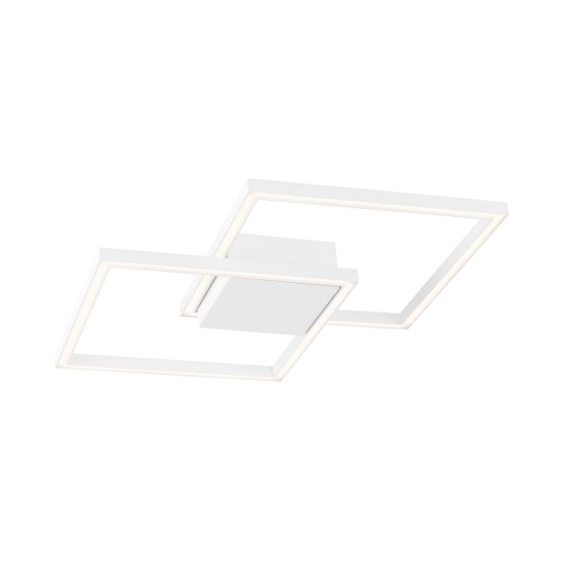 Nova Luce Bilbao - plafondverlichting - 46 x 46 x 6,5 cm - 25W LED incl. - wit