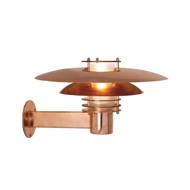 Nordlux Phoenix - buiten wandverlichting - 39 x 22 cm - IP54 - koper