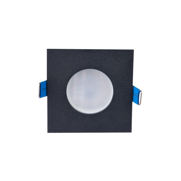 Maxlight Square - inbouwspot - 80 x 80 mm, Ø 68 mm inbouwmaat - IP44 - zwart