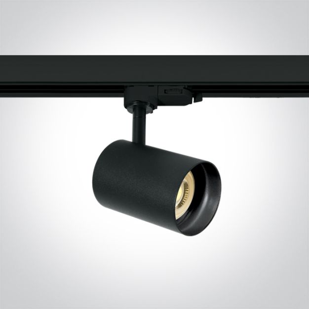 ONE Light Dark Light GU10 Track Spot Range - rail spot - Ø 6,8 x 10 cm - zwart