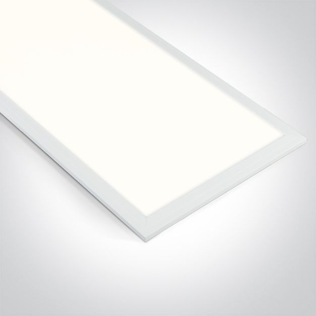 ONE Light Rectangular Panels - inbouw LED-paneel met achtergrondverlichting voor verlaagde T-rail plafonds - 119,5 x 29,5 x 3 cm - 40W LED incl. - wit