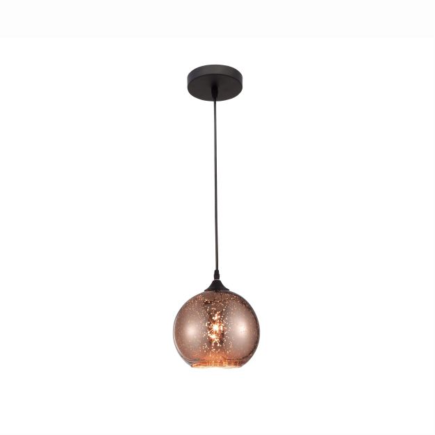 Nova Luce Blaze - hanglamp - Ø 18 x 130 cm - koper