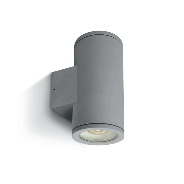 ONE Light GU10 Outdoor - buiten wandverlichting - 8 x 17,3 cm - IP54 - grijs